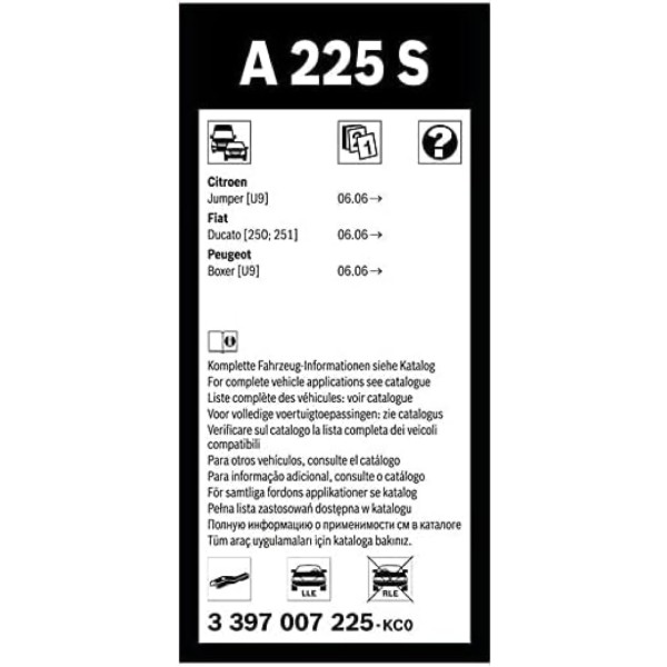 Фото - Щетка стеклоочистителя Bosch Aerotwin 650/550мм (3 397 007 225)